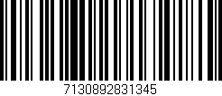 Código de barras (EAN, GTIN, SKU, ISBN): '7130892831345'