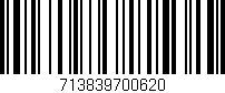 Código de barras (EAN, GTIN, SKU, ISBN): '713839700620'