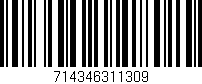 Código de barras (EAN, GTIN, SKU, ISBN): '714346311309'