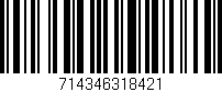 Código de barras (EAN, GTIN, SKU, ISBN): '714346318421'