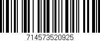 Código de barras (EAN, GTIN, SKU, ISBN): '714573520925'