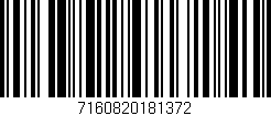 Código de barras (EAN, GTIN, SKU, ISBN): '7160820181372'