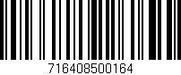 Código de barras (EAN, GTIN, SKU, ISBN): '716408500164'