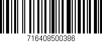 Código de barras (EAN, GTIN, SKU, ISBN): '716408500386'