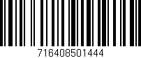 Código de barras (EAN, GTIN, SKU, ISBN): '716408501444'