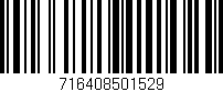 Código de barras (EAN, GTIN, SKU, ISBN): '716408501529'