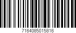 Código de barras (EAN, GTIN, SKU, ISBN): '7164085015816'