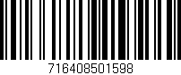 Código de barras (EAN, GTIN, SKU, ISBN): '716408501598'