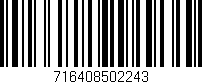 Código de barras (EAN, GTIN, SKU, ISBN): '716408502243'
