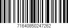 Código de barras (EAN, GTIN, SKU, ISBN): '71640850247262'