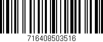 Código de barras (EAN, GTIN, SKU, ISBN): '716408503516'