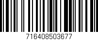 Código de barras (EAN, GTIN, SKU, ISBN): '716408503677'