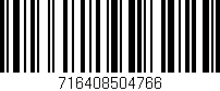 Código de barras (EAN, GTIN, SKU, ISBN): '716408504766'