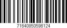 Código de barras (EAN, GTIN, SKU, ISBN): '71640850596124'