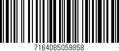 Código de barras (EAN, GTIN, SKU, ISBN): '7164085059858'