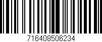 Código de barras (EAN, GTIN, SKU, ISBN): '716408506234'
