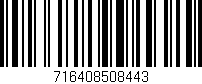 Código de barras (EAN, GTIN, SKU, ISBN): '716408508443'