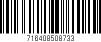 Código de barras (EAN, GTIN, SKU, ISBN): '716408508733'