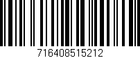 Código de barras (EAN, GTIN, SKU, ISBN): '716408515212'
