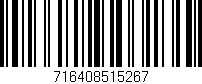 Código de barras (EAN, GTIN, SKU, ISBN): '716408515267'
