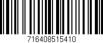 Código de barras (EAN, GTIN, SKU, ISBN): '716408515410'