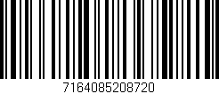 Código de barras (EAN, GTIN, SKU, ISBN): '7164085208720'