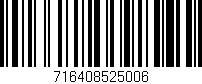 Código de barras (EAN, GTIN, SKU, ISBN): '716408525006'
