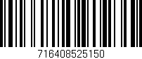 Código de barras (EAN, GTIN, SKU, ISBN): '716408525150'