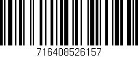 Código de barras (EAN, GTIN, SKU, ISBN): '716408526157'