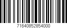 Código de barras (EAN, GTIN, SKU, ISBN): '71640852854000'