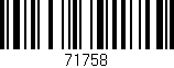 Código de barras (EAN, GTIN, SKU, ISBN): '71758'