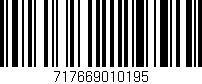 Código de barras (EAN, GTIN, SKU, ISBN): '717669010195'