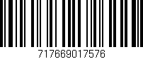 Código de barras (EAN, GTIN, SKU, ISBN): '717669017576'