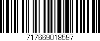 Código de barras (EAN, GTIN, SKU, ISBN): '717669018597'