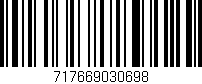 Código de barras (EAN, GTIN, SKU, ISBN): '717669030698'