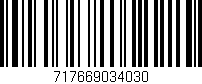 Código de barras (EAN, GTIN, SKU, ISBN): '717669034030'