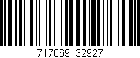 Código de barras (EAN, GTIN, SKU, ISBN): '717669132927'