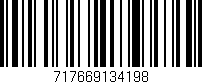 Código de barras (EAN, GTIN, SKU, ISBN): '717669134198'