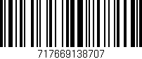 Código de barras (EAN, GTIN, SKU, ISBN): '717669138707'