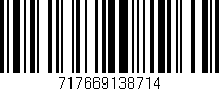 Código de barras (EAN, GTIN, SKU, ISBN): '717669138714'