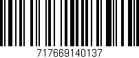 Código de barras (EAN, GTIN, SKU, ISBN): '717669140137'