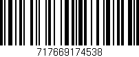 Código de barras (EAN, GTIN, SKU, ISBN): '717669174538'