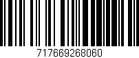 Código de barras (EAN, GTIN, SKU, ISBN): '717669268060'