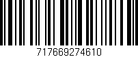 Código de barras (EAN, GTIN, SKU, ISBN): '717669274610'