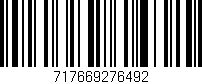 Código de barras (EAN, GTIN, SKU, ISBN): '717669276492'
