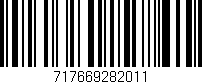 Código de barras (EAN, GTIN, SKU, ISBN): '717669282011'