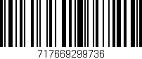Código de barras (EAN, GTIN, SKU, ISBN): '717669299736'