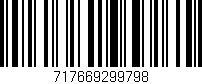 Código de barras (EAN, GTIN, SKU, ISBN): '717669299798'
