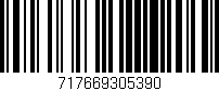 Código de barras (EAN, GTIN, SKU, ISBN): '717669305390'