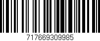 Código de barras (EAN, GTIN, SKU, ISBN): '717669309985'